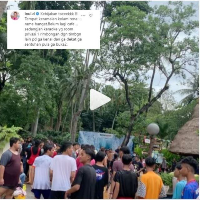 Viral Kerumunan Wisata Waterboom, Inul Daratista Geram. Bandingkan dengan Bisnisnya yang Dilarang