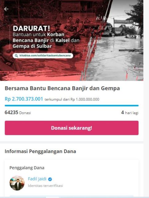Peduli Korban Bencana Alam, 9 Seleb Gagas Penggalangan Donasi. Terkumpul hingga Miliaran Rupiah!