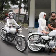 Rayakan Ultah Pernikahan ke-24, Ridwan Kamil Hadiahkan Motor Klasik Desain Sendiri untuk sang Istri