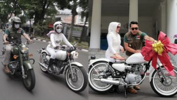 Rayakan Ultah Pernikahan ke-24, Ridwan Kamil Hadiahkan Motor Klasik Desain Sendiri untuk sang Istri