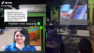 Viral Video Orang Hajatan Malah Nobar Sinetron Ikatan Cinta. Begini nih Layar Tancap 4.0~