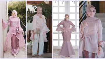 Bukan Brokat atau Tile, Ini 9 Potret Cantik Kebaya Organza Bernuansa Pastel. Mewah dan Elegan!