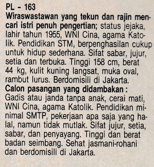 Sebelum Ngetren Aplikasi Kencan, Iklan Biro Jodoh Koran ini Bukti Perjuangan Cinta Orang Zaman Dulu