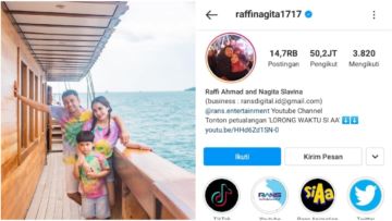 10 Artis Indonesia dengan Followers IG Terbanyak Tahun 2021. Raffi Ahmad Geser Ayu Ting Ting