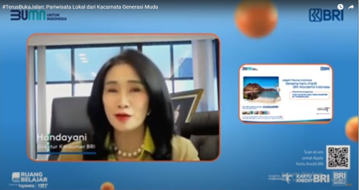 #TerusBukaJalan untuk Pariwisata Lokal, BRI dan Kemenparekraf Gelar Webinar Perspektif Anak Muda Soal Wisata