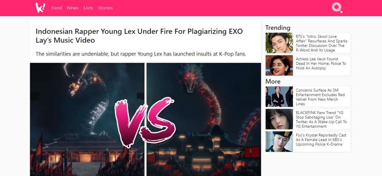Video Klipnya Dituding Plagiat Milik Lay EXO, Nama Young Lex Trending sampai Masuk Media Asing