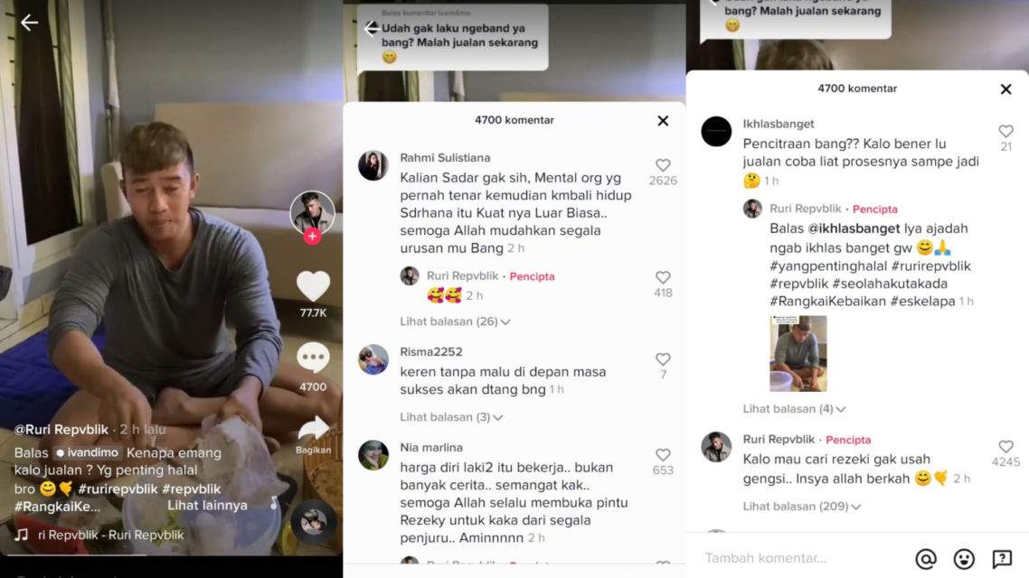 Disebut Nggak Ada Job Nyanyi Lagi Sehingga Kini Jualan Kelapa Muda, ini Tanggapan Ruri Repvblik
