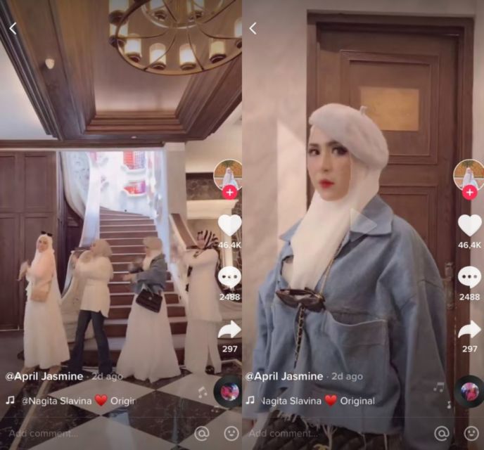 Aksi Joget April Jasmine Tuai Kritik di TikTok, Ustaz Solmed Bela sang Istri: Cuma Gerak Kaki Tangan