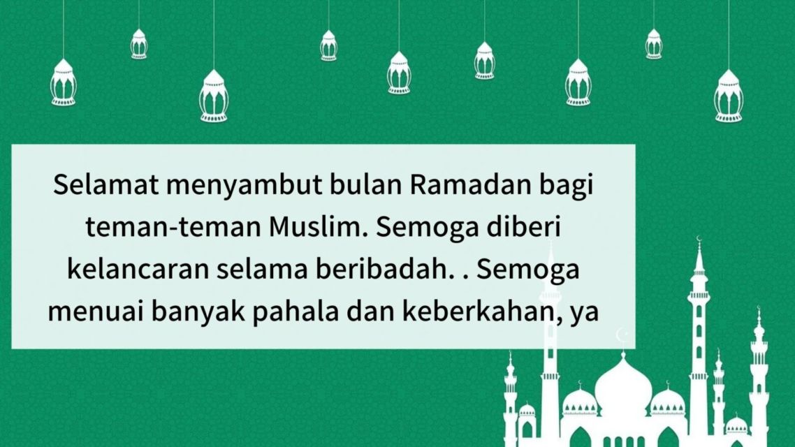 ucapan selamat menunaikan ibadah puasa ramadhan