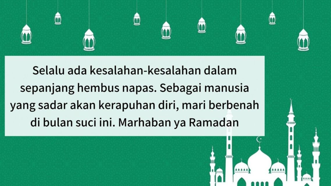 ucapan selamat menunaikan ibadah puasa ramadhan