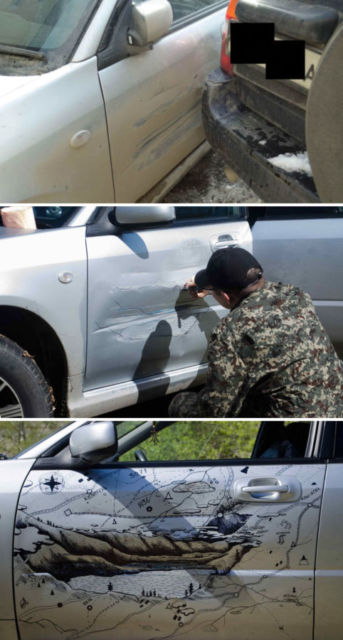 11 Cara Kocak Atasi Penyok pada Mobil. Asal Kreatif, Nggak Perlu Rogoh Kocek Lebih deh~