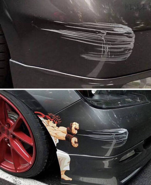 11 Cara Kocak Atasi Penyok pada Mobil. Asal Kreatif, Nggak Perlu Rogoh Kocek Lebih deh~