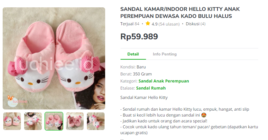 Sandal Cantik Kado Pernikahan untuk Sahabat