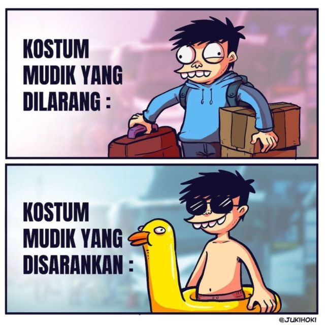 11 Meme Mudik Paling Absurd Selama Masa Pandemi di Tahun 2021. Nggak Paham Lagi! :D