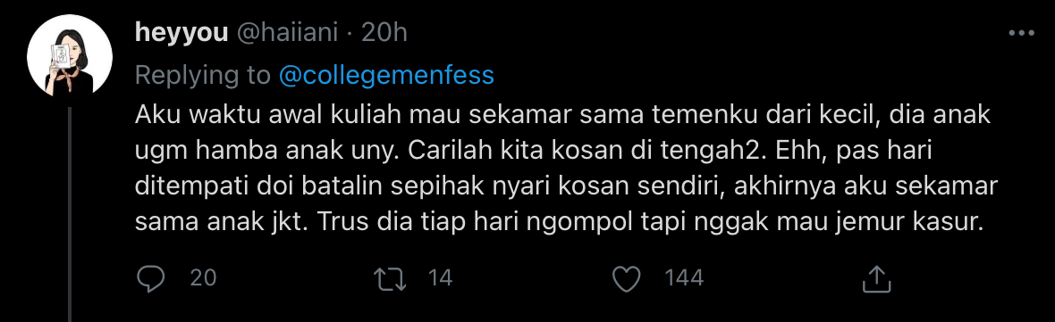 Jadi Anak Kos Memang Nano-Nano Rasanya. Pengalaman Warganet Ini Bakal Bikin Geleng-Geleng Kepala