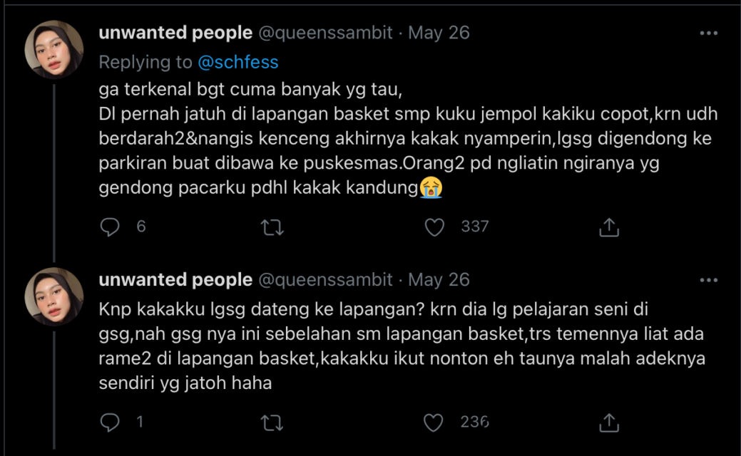 Ditanya tentang Hal yang Bikin Terkenal Semasa Sekolah, Begini Pengakuan Kocak Warganet