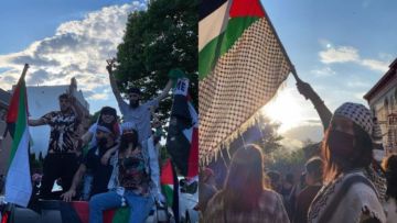 Tunjukkan Dukungan untuk Palestina, Bella Hadid Turun ke Jalan Demi Gaungkan Keadilan