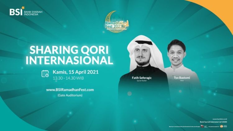 Fatih Seferagic Berbagi Cerita Serta Tips Menjadi Qori Internasional dalam Acara BSI Ramadhan Fest