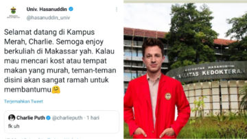 Heboh Soal Tweet “Fk Uh”, Charlie Puth Dikira Masuk Fakultas Kedokteran Universitas Hasanuddin