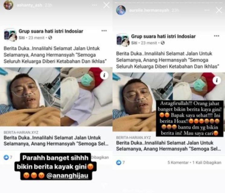 Sang Ayah Diberitakan Meninggal Dunia, Aurel Hermansyah Murka: Jahat Banget! Bakal Saya Cari! 3 Sang Ayah Diberitakan Meninggal Dunia, Aurel Hermansyah Murka: Jahat Banget! Bakal Saya Cari!