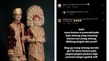 Foto Prewed Pakai Suntiang Dituding Plagiat Atta-Aurel, Mumuk Gomez: Emang Orang Minang Mereka Aja?