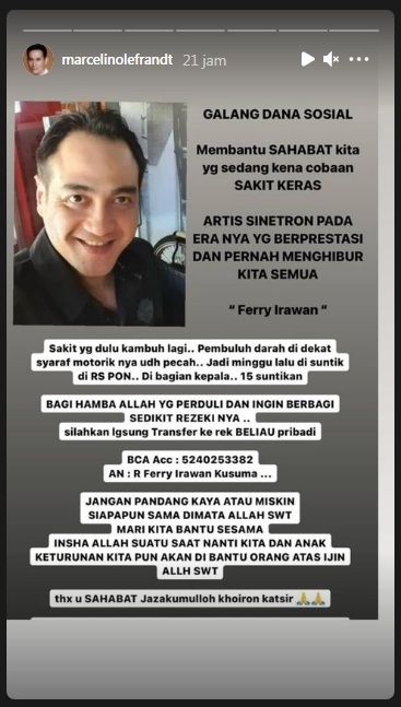 Aktor Lawas Ferry Irawan Alami Pecah Pembuluh Darah, Rekan Sesama Artis Galang Donasi 3 Aktor Lawas Ferry Irawan Alami Pecah Pembuluh Darah, Rekan Sesama Artis Galang Donasi