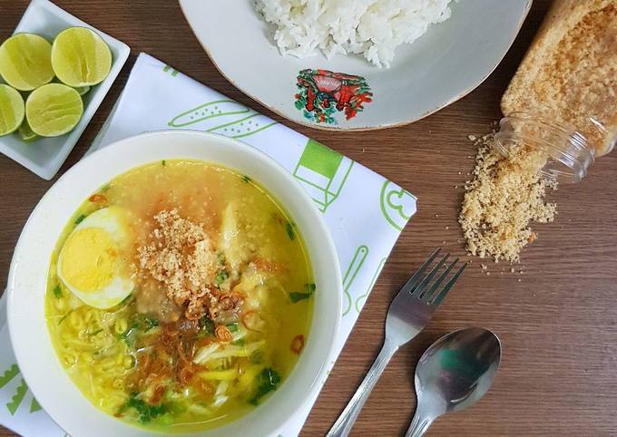 resep soto ayam lamongan