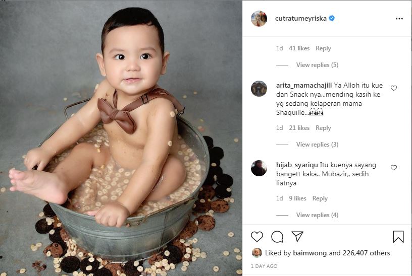 Rayakan Ultah Pertama, Konsep Photoshoot Anak Cut Meyriska Tuai Kritik Warganet: Mubazir!