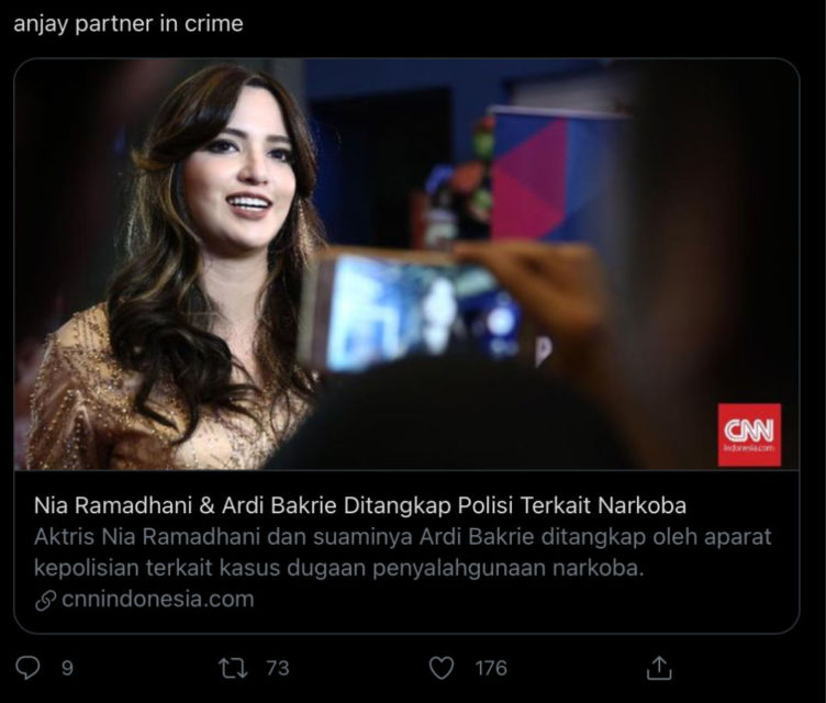 Nia Ramadhani dan Suami Pakai Narkoboy karena Stres Pandemi, Begini Respons Warganet
