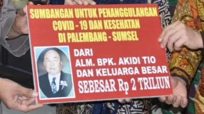 Keluarga Akidi Tio Jadi Sorotan, Sumbang Rp2 Triliun untuk Penanganan Covid-19 di Sumsel