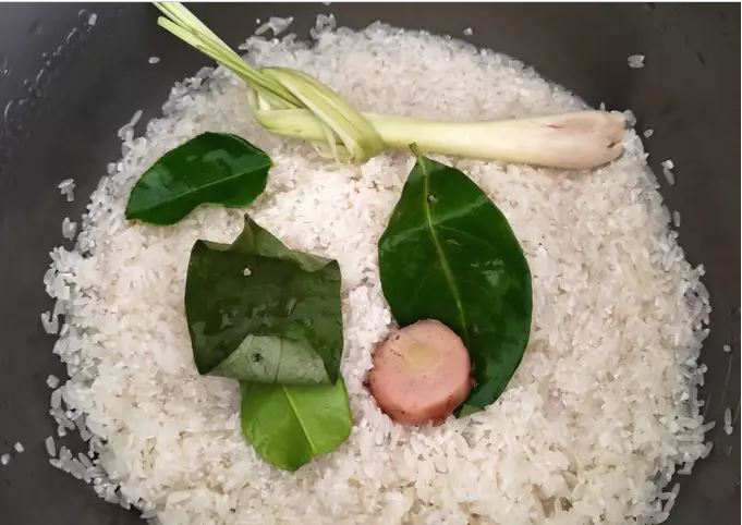 cara membuat nasi uduk enak dengan rice cooker