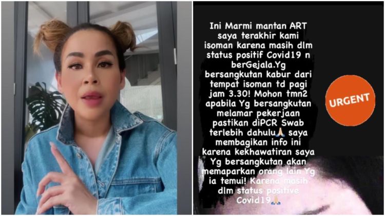 Diketahui Positif Covid-19, Melaney Ricardo Syok Saat Tahu Mantan ART-nya Kabur dari Tempat Isoman