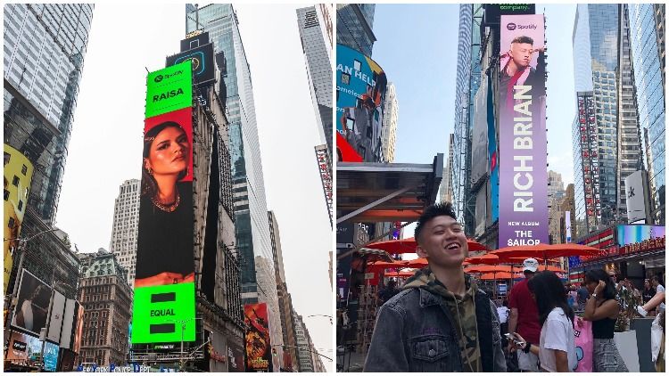 6 Musisi Indonesia yang Sosoknya Pernah Terpampang di Times Square, New York. Terbaru Raisa