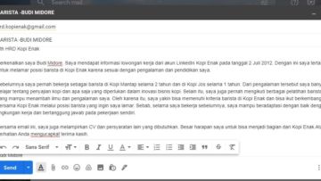 Contoh Body Email Lamaran Kerja Singkat yang Baik & Benar