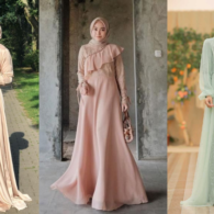 8 Model Gaun Bridesmaid Hijab yang Elegan