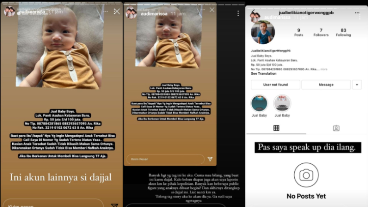 Marak Aksi Pencatutan Foto Jual Beli Bayi, Mona Ratuliu-Audi Marissa Ajak Publik Report Akun Terkait 8 Marak Aksi Pencatutan Foto Jual Beli Bayi, Mona Ratuliu-Audi Marissa Ajak Publik Report Akun Terkait