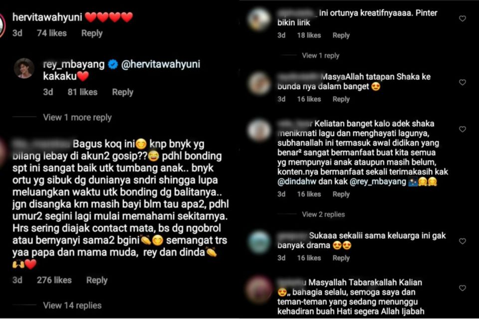 Bangun Bonding dengan Anak Lewat Lagu, Rey Mbayang dan Dinda Hauw Dipuji Warganet: Kreatif Banget!