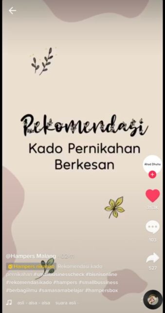 10 Ide Pernikahan dari TikTok yang Viral. Lengkap dari Undangan Sampai Gaun lo!
