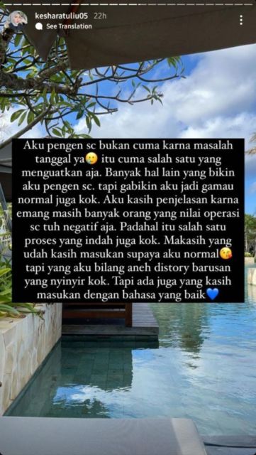 Kesha Ratuliu Ungkap Keinginan untuk Melahirkan Secara Caesar, Warganet Malah Komplain 9 Kesha Ratuliu Ungkap Keinginan untuk Melahirkan Secara Caesar, Warganet Malah Komplain
