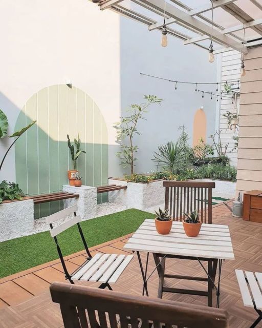 desain taman belakang rumah minimalis