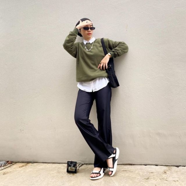 10 Inspirasi Padu Padan Fesyen Hijab Boyish ala Selebgram. Nyaman dan Sopan~