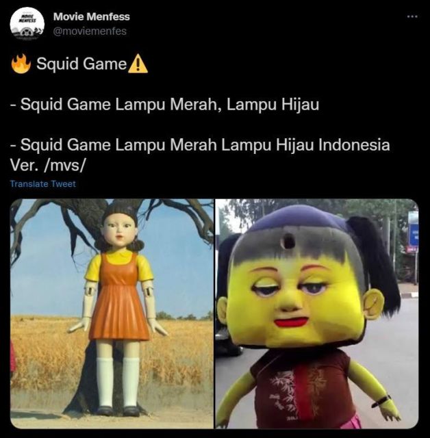 Kumpulan Meme Hasil Jemari Kreatif Waganet. Bikin Serial Squid Game Nggak Ngeri Lagi~