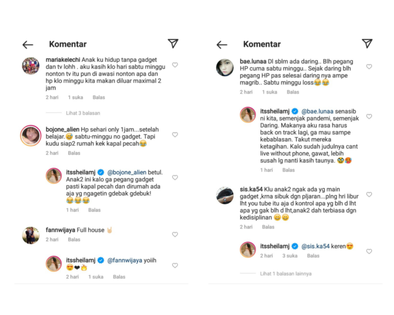 Tak Ingin Kehangatan dan Kebersamaan Keluarga Berkurang, Sheila Marcia Terapkan Gadget Free Day
