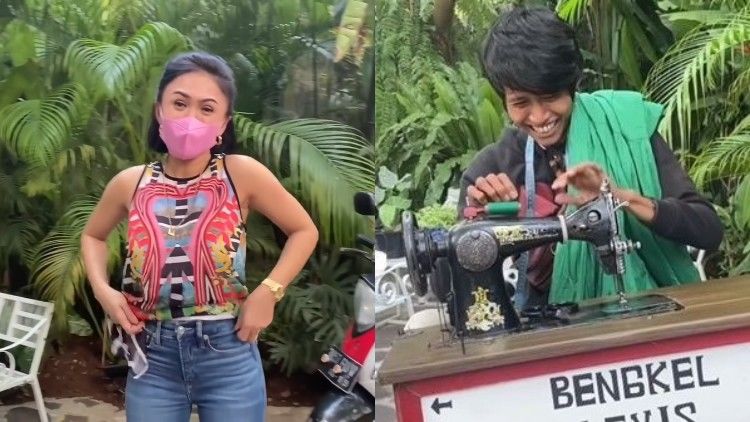 Lebih Pilih Permak Outfit Branded-nya ke Penjahit Keliling, Aksi Yuni Shara Dipuji Warganet