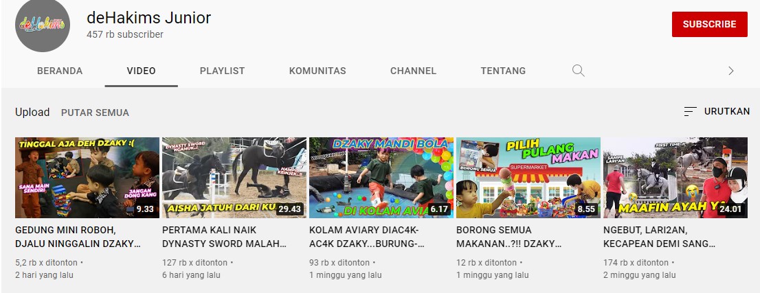 9 Anak Artis yang Punya Kanal YouTube Sendiri. Eksis Sejak Dini!