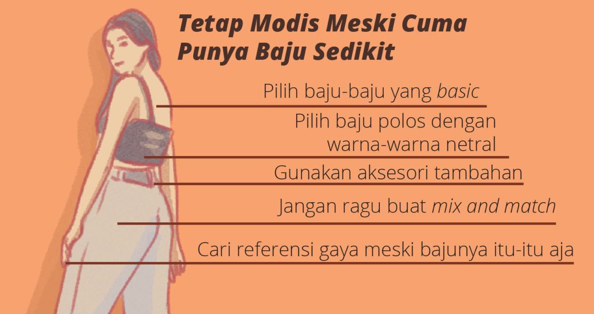 Bajuku Mungkin Itu-itu Aja, tapi Tetap Modis adalah Hak Segala Bangsa. Begini Caranya~