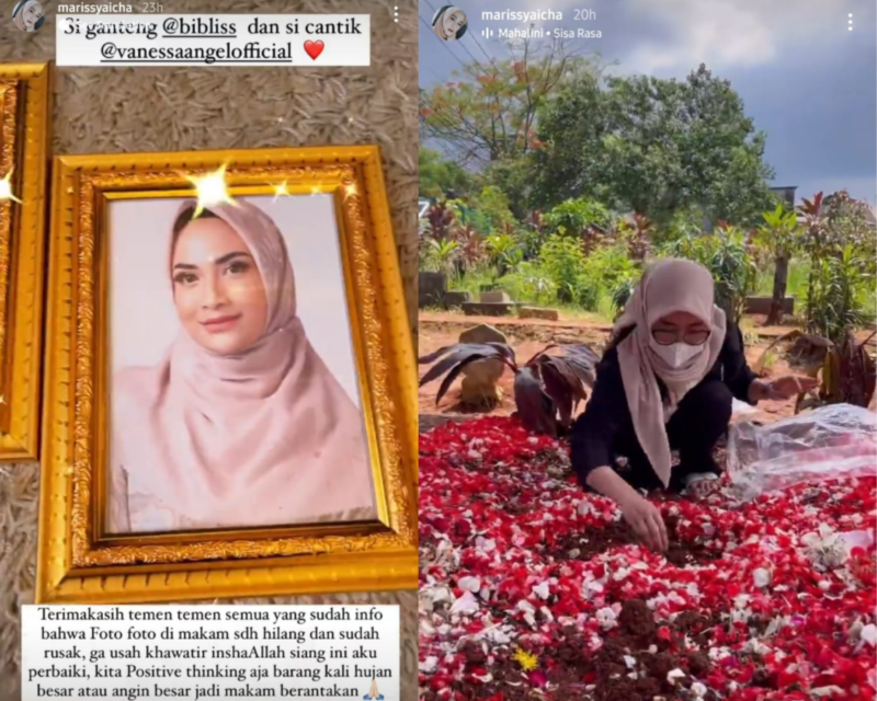 Kondisi Makam Berantakan hingga Foto Hilang, Keluarga Vanessa-Bibi Mohon Pengunjung Ikut Merawatnya