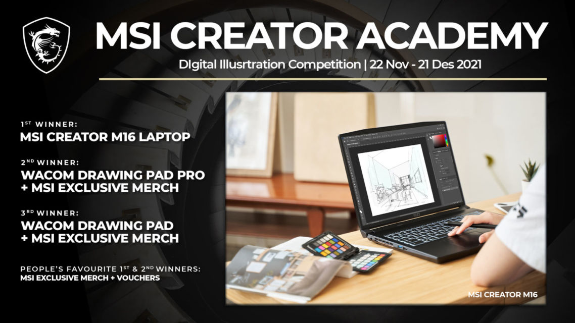 Dukung Kreativitas Kreator Berbakat Indonesia, MSI Gelar 'MSI Creator Academy' yang Mencakup Workshop dan Kompetisi