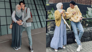 9 Ide OOTD Pasangan ala Dinda Hauw dan Rey Mbayang. Serasi dengan Busana Senada!