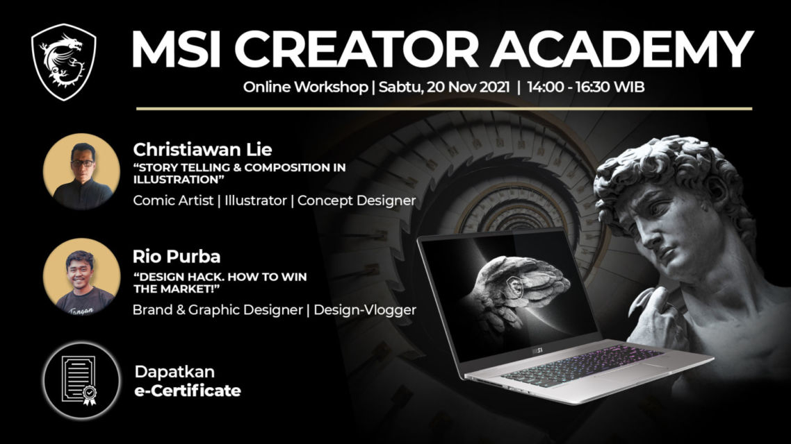 Dukung Kreativitas Kreator Berbakat Indonesia, MSI Gelar 'MSI Creator Academy' yang Mencakup Workshop dan Kompetisi